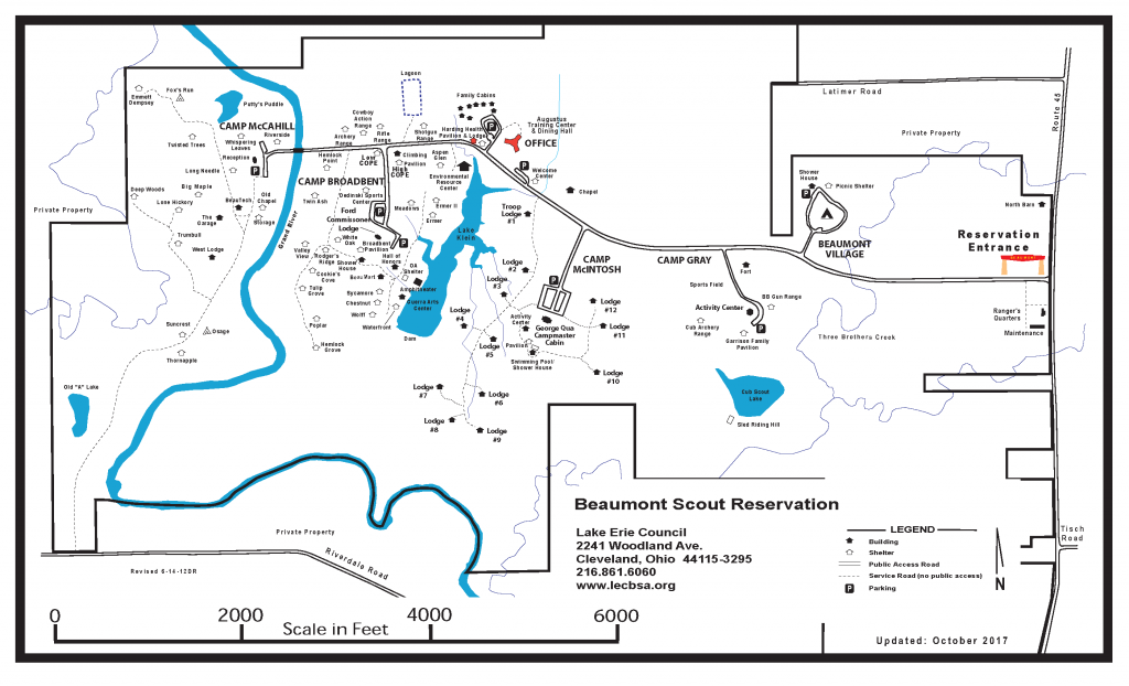 Summer Camp 2019 Camp Map Troop 664 North Olmsted OH